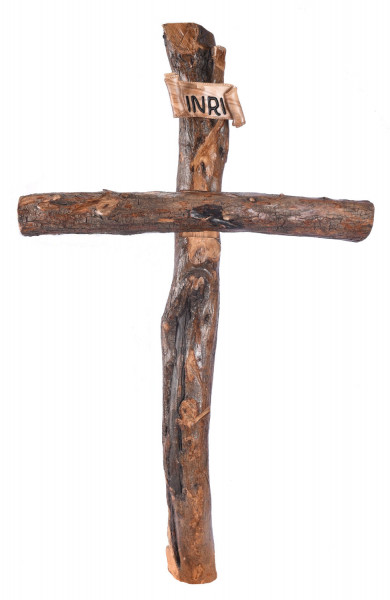 Large 4 Foot Natural Olive Wood Wall Cross - Brown, 1 Cross