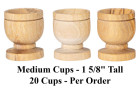 Medium Olive Wood Communion Cups 