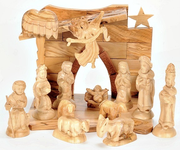 Indoor Olive Wood Nativity Set Holy Land Treasures Usa Indoor Olive Wood Nativity Set